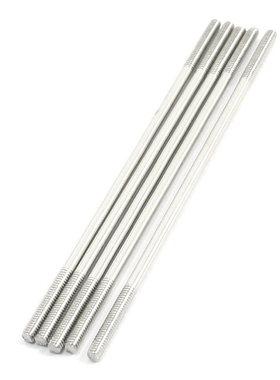 5pcs Both End 2mm Thread Dia Main Vane Linkage Rod 65mm Long