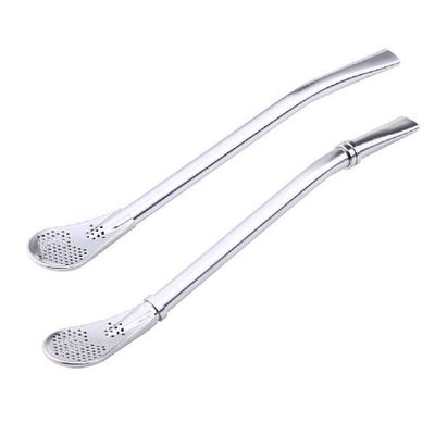 Spoon Tea Filter Yerba Mate Tea Straws Stainless Steel