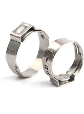 45/80PCS 304 Stainless Steel Single Ear Stepless Hose