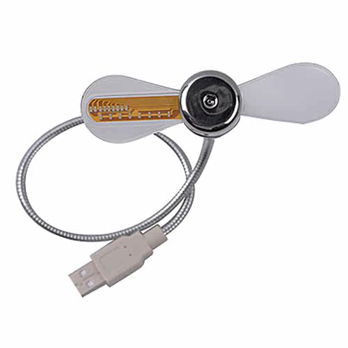 USB Gadget Mini LED Light USB Fan Time Clock DeskClock Time