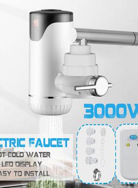 3000W Tankless Electric Water Heater Kitchen Bathroom