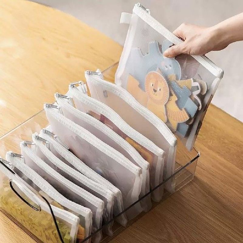 A4 A5 A6 Document Bag Transparent File Folders Clear Nylon