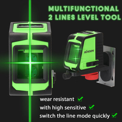 Mini 2 Line Laser Level Self-leveling Green Laser Leveler