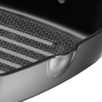 Steak Frying Pan 28cm Non-stick Skillet Stainless Steel