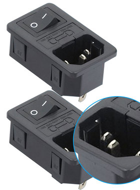 Rocker Switch Fused C14 Inlet Power Socket Fuse Switch Conne