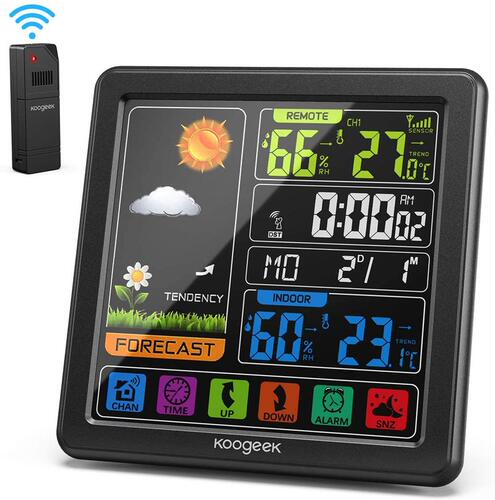 Wireless Weather Station Indoor Outdoor Thermometer