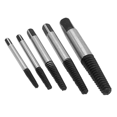 5 pieces Kit Screw Extractor Size 0.32cm/0.64cm/0.79cm/1.11c