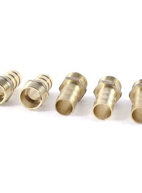 5 Pcs 1/2 inch PT Male Thread to 16mm Hose Barb Brass Straig