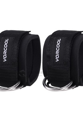 2pcs Sport Ankle Straps Padded D-ring Ankle Cuffs for Gym Wo