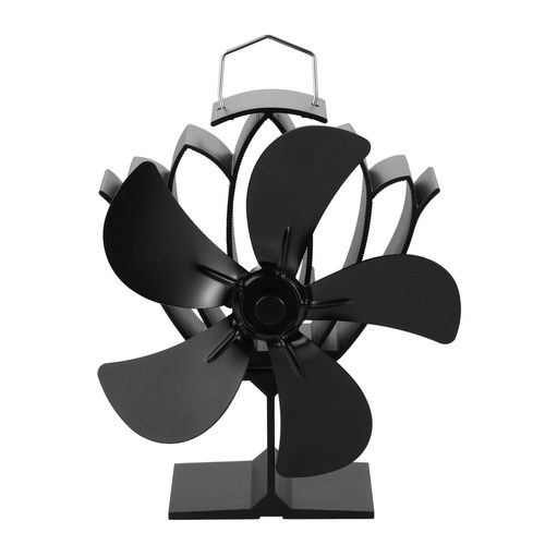 Fireplace Fan 5 Blade Heat Powered Stove Fan Log Wood