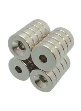100PCS NdFeB Countersunk Magnet Diameter 9.5mm10mm15mm M3 Sc