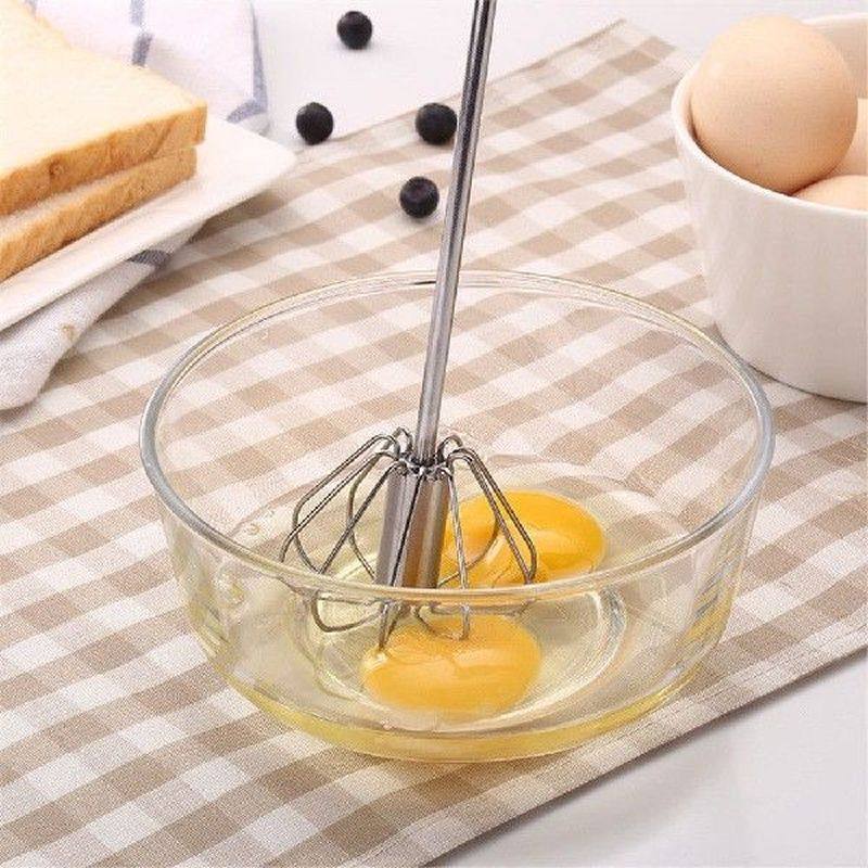 semi-automatic hand turning whisk stainless easy mixer egg