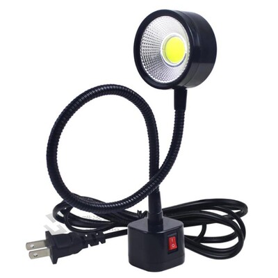 LED Work Light Magnetic Base Flexible Gooseneck Lamp 220V 5W