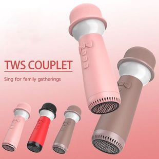 7-in-1 Portable Bluetooth Hand-held Karaoke Mic Machine