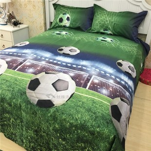 3D Football Bedding Set Autumn Bed Sheet Set Comforter Duvet