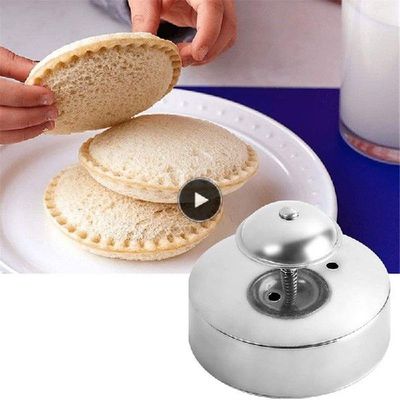 Hamburger Pie Sealer Mold Bread Round Stainless Steel DIY
