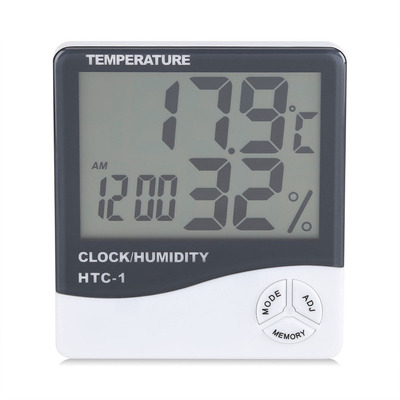 LCD Humidity Tester Meter Weather Station Tools with Alarm C