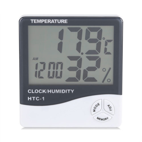 LCD Humidity Tester Meter Weather Station Tools with Alarm C