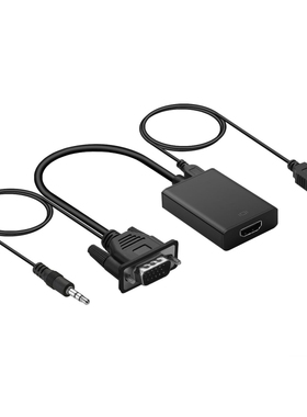 VGA To HDMI Output 1080P HD Audio TV AV HDTV Video Cable Con