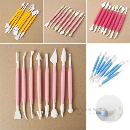 8pcs/Lot Fondant Cake Pastry Carving Cutter 16 Patterns Flow