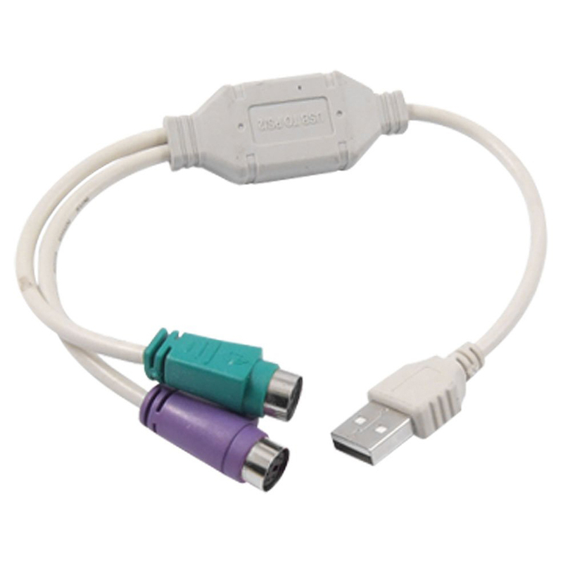 USB PS/2 Mouse & Keyboard 2 branch conversion cable 饰品/流行首饰/时尚饰品新 其他DIY饰品配件 原图主图