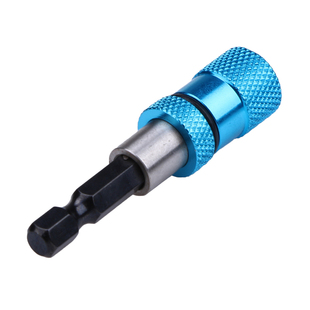 Blue 1/4 Hex Shank Drill Bit Holder 60mm magnetism limit ext