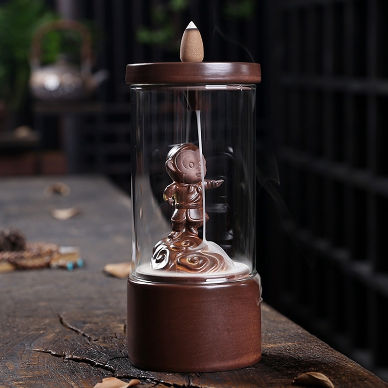 Hot Backflow Incense Burner Creative Indoor Sandalwood