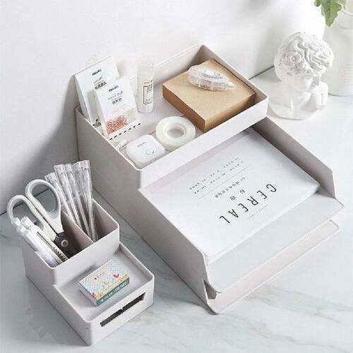 Desktop Office Organizers Stackable Document Storage Tray