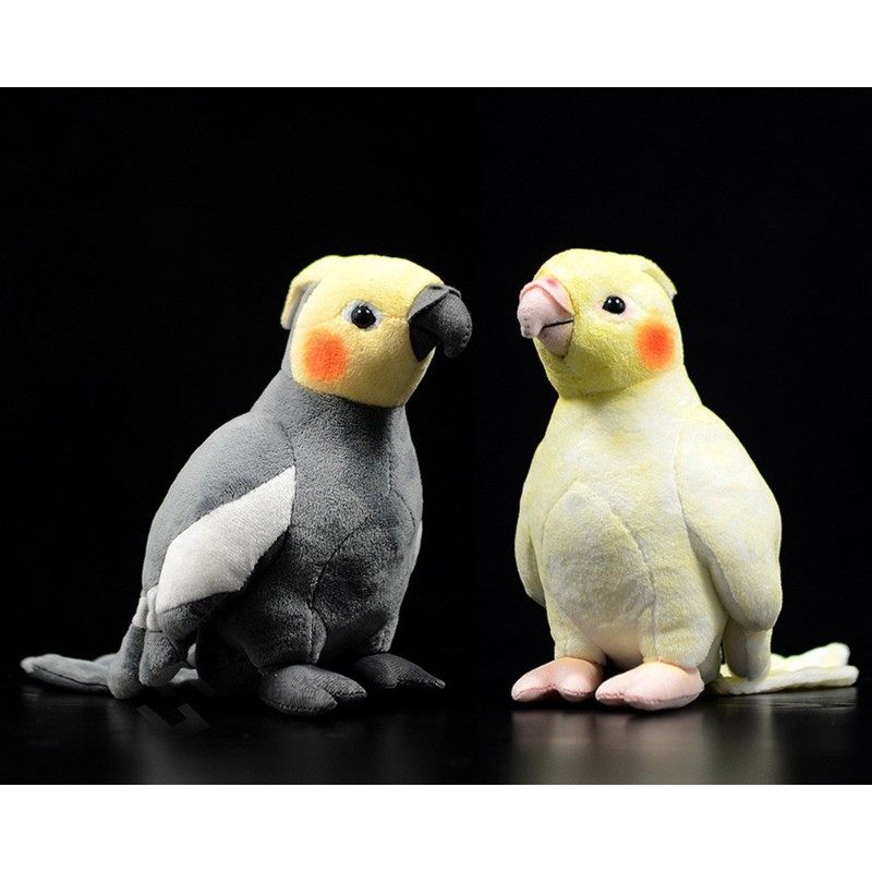 18cm small real life yellow cockatiel plush  extra soft parr