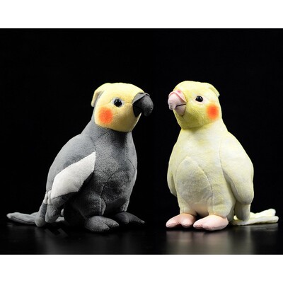 18cm Small Real Life Yellow Cockatiel Plush  Extra Soft Parr