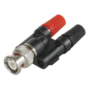 50 ohm Impedance BNC Male To Dual Banana Jack Binding Posts