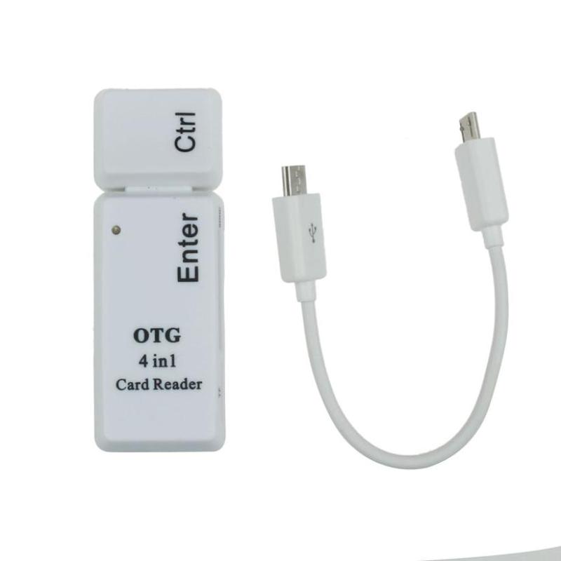OTG 4 In 1 Card Reader USB2.0 Micro Mini SD Reader For Phone
