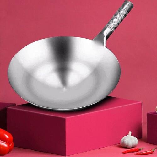 32cm Stainless Steel Wok High Quality Chinese Pot Kitchen