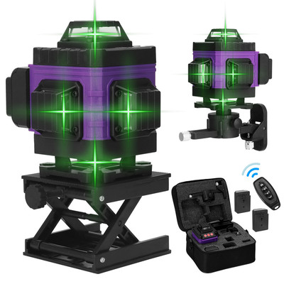 12/16 Lines 4D Laser Level Level Self-Leveling 360 Horizonta