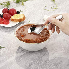 Hot Soup Spoons Set Stainless Steel Table Spoon Thick
