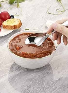 Hot Soup Spoons Set Stainless Steel Table Spoon Thick