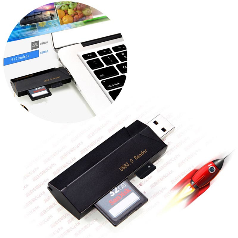 USB port MINI 5Gbps 2in1 USB 3.0 interface Micro SD SDXC TF图片