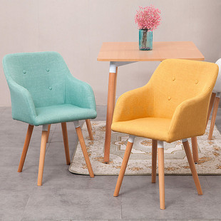 Solid Home Backrest Chairs Wood Dining Nordic Chair