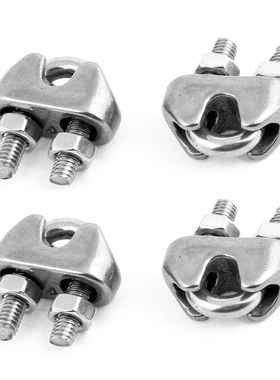 M6 1/4 Inch 304 UShape Bolt Saddle Clamps Cable Wire Rope Cl