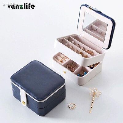 Vanzlife Jewelry Box Portable Rings Small Box Earrings