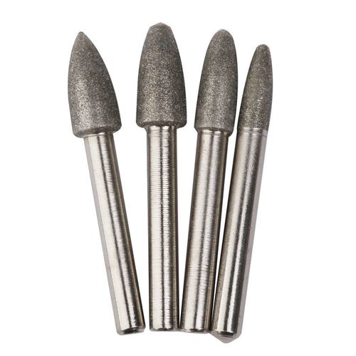 4 pcs diamond rod 6 mm Coating Grinding Burrs Bits 6 / 8 / 1