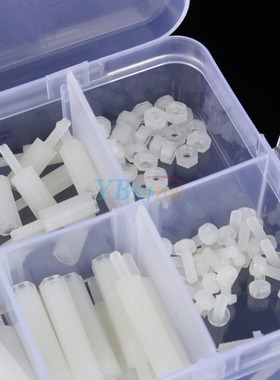 140pcs M2 Nylon Hex Spacers standoff / Screws/ Nuts Assorted