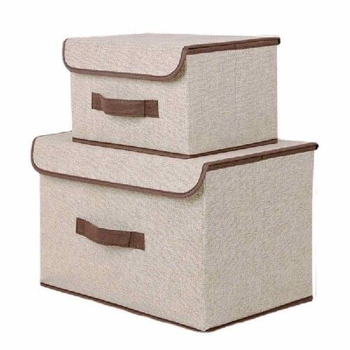 Large Storage Box With Cover Bedroom Shelf Wardrobe Clothes