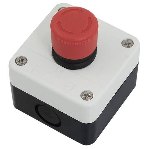 NC Emergency Stop Sign Latching Button Switch Station 600V 1