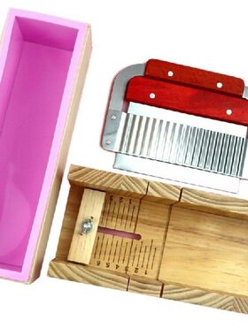 K5DC Wooden Soap Loaf Cutter Mold and Soap Cutter Set c