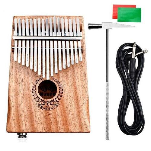 New 17 Keys EQ Kalimba Mahogany Thumb Piano Link Speaker