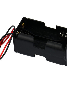 2-slot 4 x AA Battery Back To Back Holder Case Box With Wire