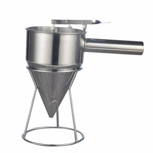 New Stainless Steel Piston Funnel Pancake Batter Dispenser