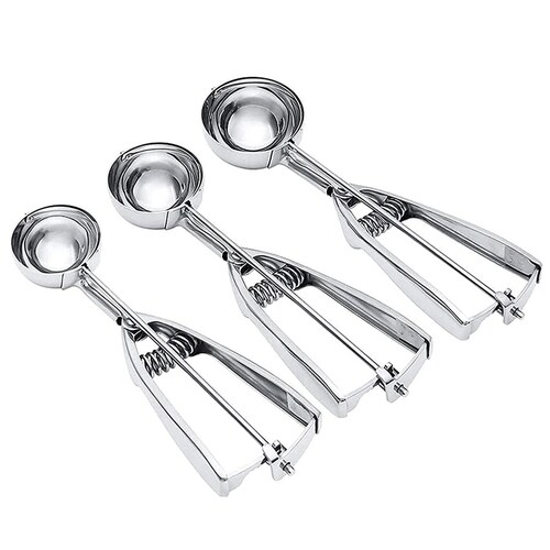 Hot Ice Cream Scoop Biscuit Scoop Set Stainless Steel Ice
