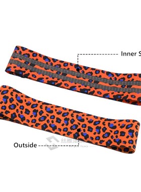 ni Leopard Print Yoga Squat Circle Loop Hips Resistance Band
